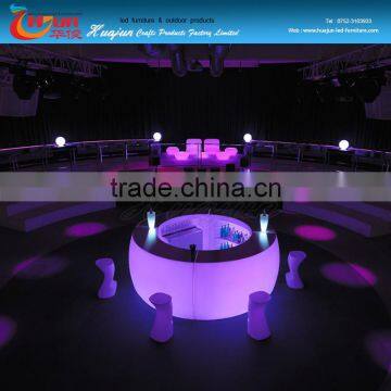 Led furniture lighting rechargeable plastic nightclub bar counter