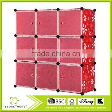 New Product !9 Magic Wardrobe Piece Plastic Frame Easy Assembly Bookcase Storage Cabinets photo-2