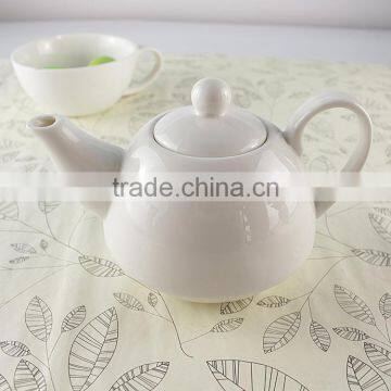 Custom Design Ceramic Tea Set White Porcelain Tea For One Teapot and Cup photo-4