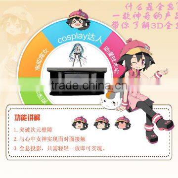 Newest Mini 3D Holographic Projection for 3.5~6.0 Inch Smart Mobile Phones 3D Laser Holographic Projection 3D Hologram Display photo-6