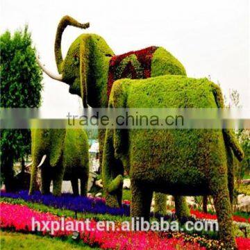 Small Sculpture Aritificial Green Sculpture Plastic Fake Plant Artificial Sculpture Artificial Statue photo-3