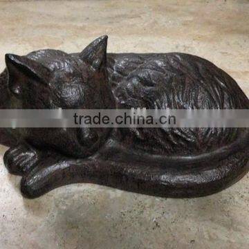 Cast iron cat crafts for home decorative