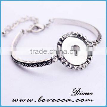 Wholesale Adjustable Interchangeable Jewelry Snap Button Bracelet photo-2
