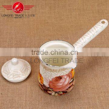 3PCS Stock Offer All Size Copper Enamel Turkish Coffee Pot With Lid photo-4