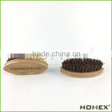 Natural Bamboo Vegetable Scrubbing Brush Homex BSCI/Factory