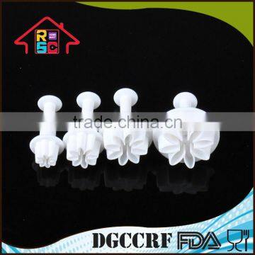 NBRSC Four-piece Floriated Printing Cookie Press Mold Pastry Stamp photo-5