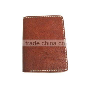 Minimal Leather Wallet Genuine Leather Card Holder With Pocket Wallet photo-4