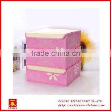 High quality peach skin 24 grid socks/bra/briefs storage Box