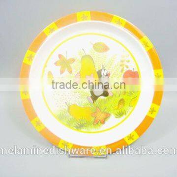 Melamine snack dessert plate for kid children