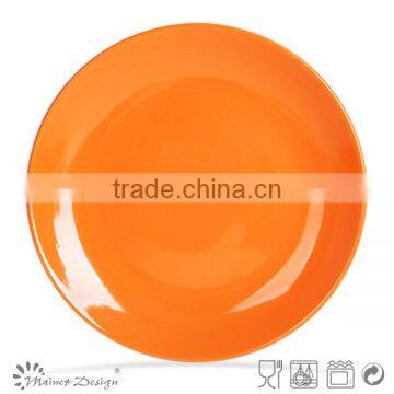 Color Glazed Cheap Ceramic Dinner Plates Shinny Finish Plate and Plate Factory photo-3