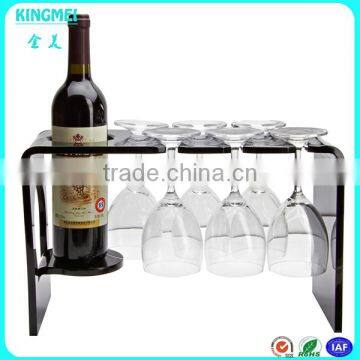 Wholesale Funny Wine Bottle Holder for Security Display ,acrylic Decorative Single Wine Rack photo-6