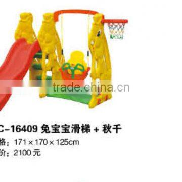 (HC-16409)Super Quality Plastic Indoor Children Playground importer of chinese toys