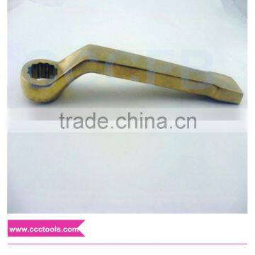 Offset Striking Box Wrench 27~120mm Hammer Striking Spanner Alloy Non Sparking Hand Tools Brass Spanner