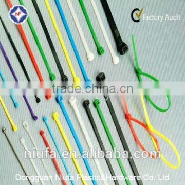 Plastic zip releasable nylon cable tie