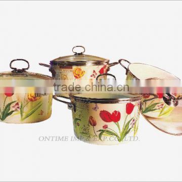 Item No.: KWB7003 8pcs Carbon Steel Saucepot Set