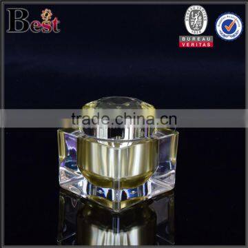 Square Shaped Empty Acrylic Cosmetic Jar 1oz photo-2