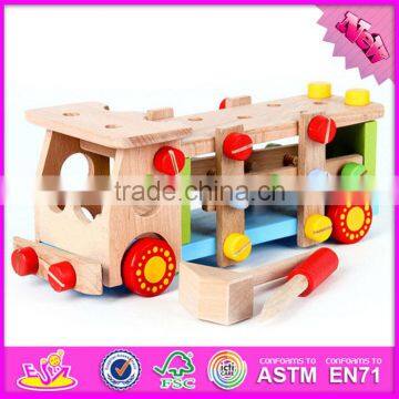2016 New Design Kids Diy Wooden Screw Car Toy W03C024 photo-3