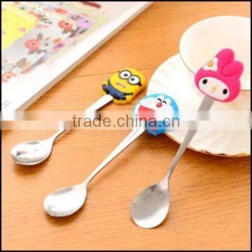2015 Hot Sell Cartoon Food Grade Plastic Stainless Steel Spoons Supplier in China,food Grade Plastic Stainless Steel Spoons
