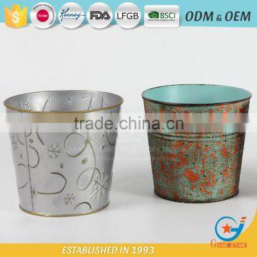 Flower Pot Decoration Metal Home Plant Pots
