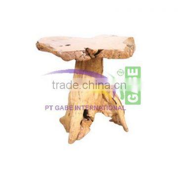 Stool Made From Log Furniture Teak Wood Model Stump Organic Shape ,natural Colot photo-2