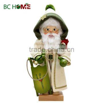 exquisitely crafted santa claus wooden Nutcracker snow man