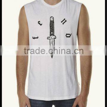 100% Cotton Custom Tank Top White