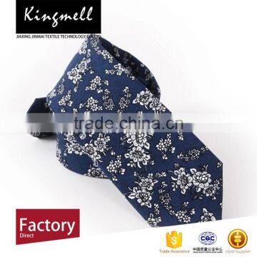 Custom Floral Digital Printed Men's Cotton Neck Tie photo-2