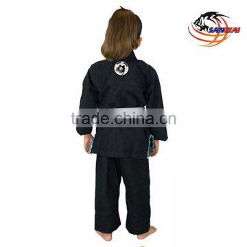 Brazilian Jiu Jitsu gi With Embroidery and Sublimation Patches or Blank Black/white/blue Col Bjj gi for Adult and Kids photo-2