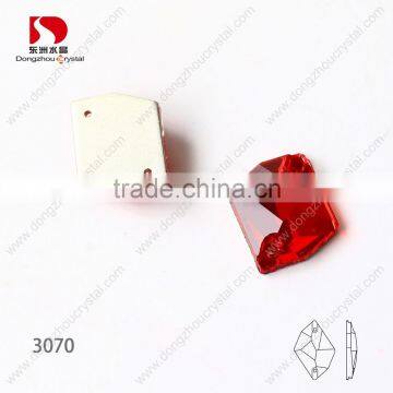 Sew on Square k5 Crystal Stones,red Color Crystals for Festive photo-2