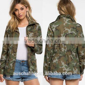 Latest Fashion Girls Classic Camouflage Jacket photo-6