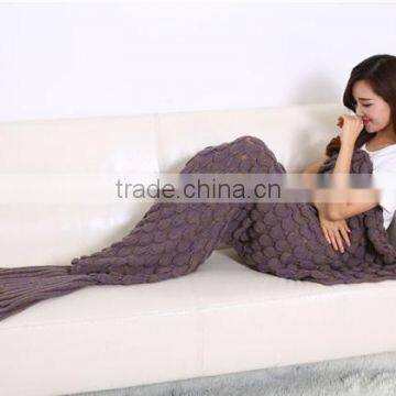 Custom Acrylic Knitting Adult Mermaid Tail Blanket Pattern photo-6