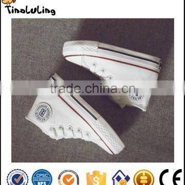 High Cut Vulcanized Canvas Shoes For Kids, High Quality Latest Canvas Wholesale Shoes For Children photo-3