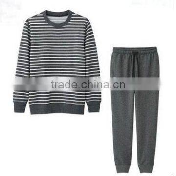China Oem Stripe Pajamas Blanks Good Quality Wholesale Cheap Customized Comfort Fabric for Pajamas photo-2
