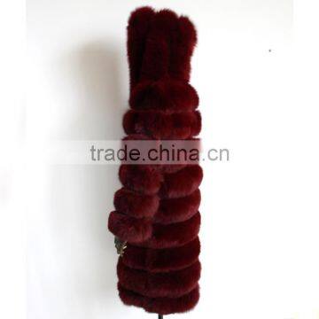 Myfur European Style Top Selling Real Fox Fur Products Cheap Women Knee Length Winter Coat photo-2
