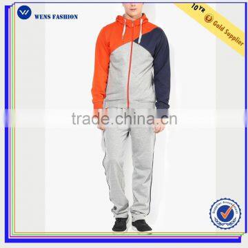 Mens multicoloured track suits Polyester cotton sports running track suits for men