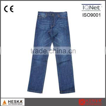 OEM label new design washing pattern denim jean work trousers