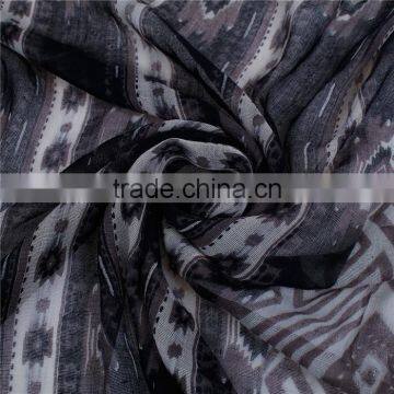 Voile Scarves & Wraps Rectangle Navy Blue Tassel Scarf Factory China photo-2