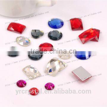 Crystal Clear Flat Back Glass Rhinestones Accessories for Dress Jewelry in Different Sizes