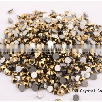 SS5 1.7-1.8mm Aurum Color Round Flat Backs Non Hotfix Rhinestone photo-2