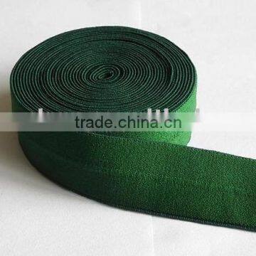 Soft Fold Over Elastic in Forest Green