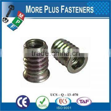 Made in Taiwan Stainless Steel Self Tapping Groove Pin Threaded Insert Threaded Nut For Plastic photo-2