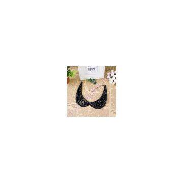 Round Rhinestone Beaded Collar Fashion Trimming photo-2