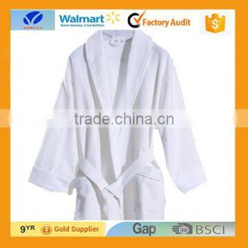 Luxury Shawl Collar 100% Cotton Hotel Terry Bathrobe photo-3