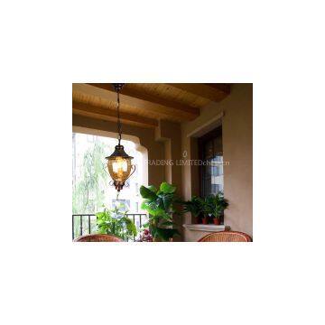 Flush Mount 1 Light Classical Droplight Restoring Ancient Ways Antique Brass Spray Lacquer Glass Metal