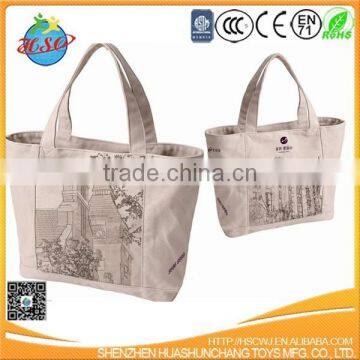 fashion digital print canvas shopping bag in promotional bags fashion