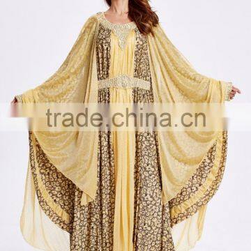 women elegance muslim cotton dress/pianai fashion long sleeve muslim women dress/ islamic muslim women dress Arab robe