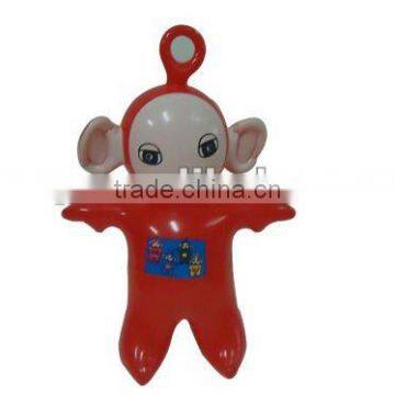 Lovely people shaped cartoon pvc toy for kid,promotion print cartoon toys with goog quality