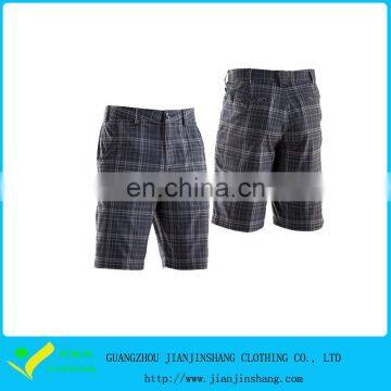 Customized High Qualtiy Custom Logo Patterned Golf Shorts With Checks