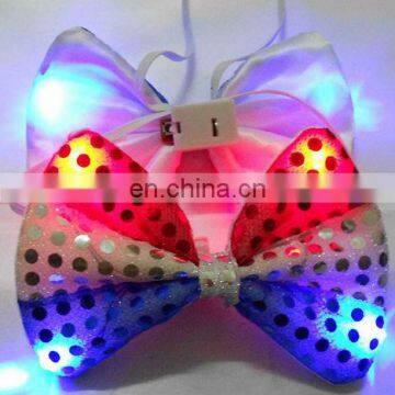 LAS-T0192 LED flashing party bow tie