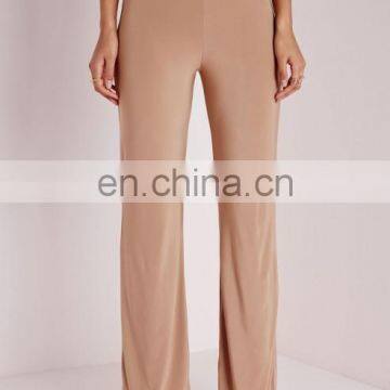 High Waist Slinky Wide Leg Trousers